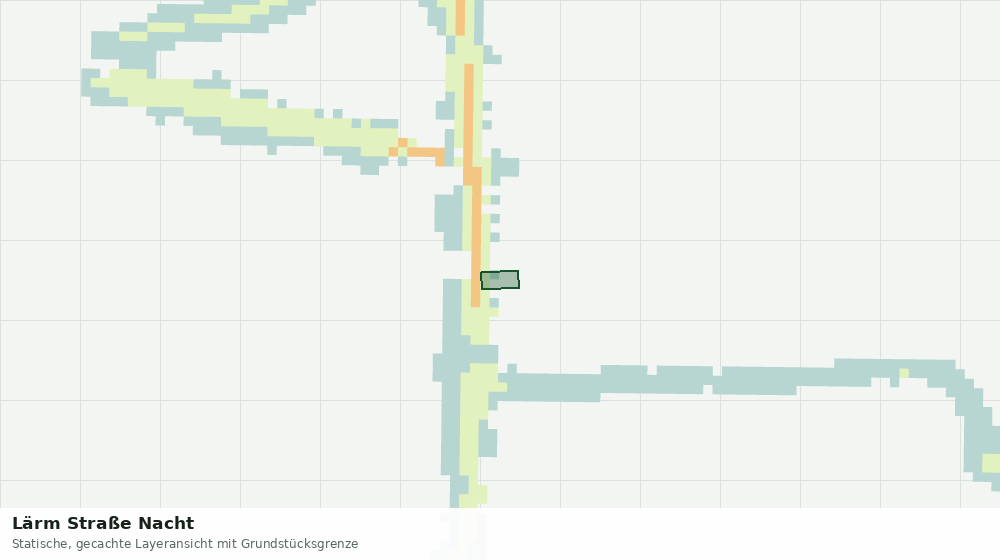 Statische Kartenansicht: Lärm Straße Nacht