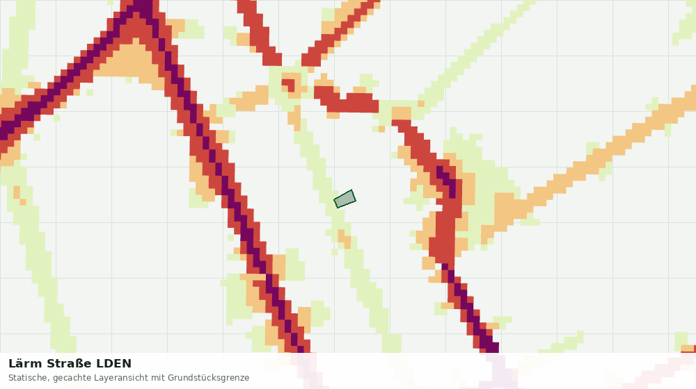 Statische Kartenansicht: Lärm Straße LDEN