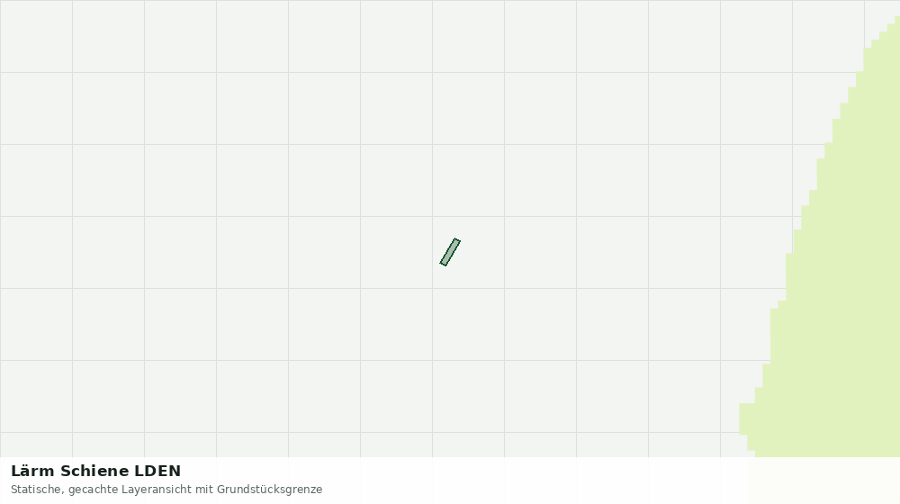 Statische Kartenansicht: Lärm Schiene LDEN