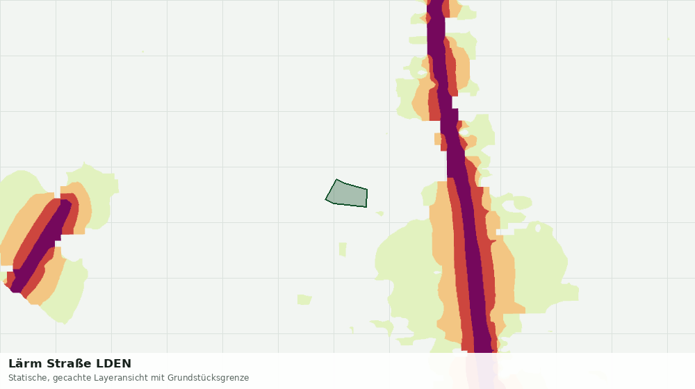 Statische Kartenansicht: Lärm Straße LDEN