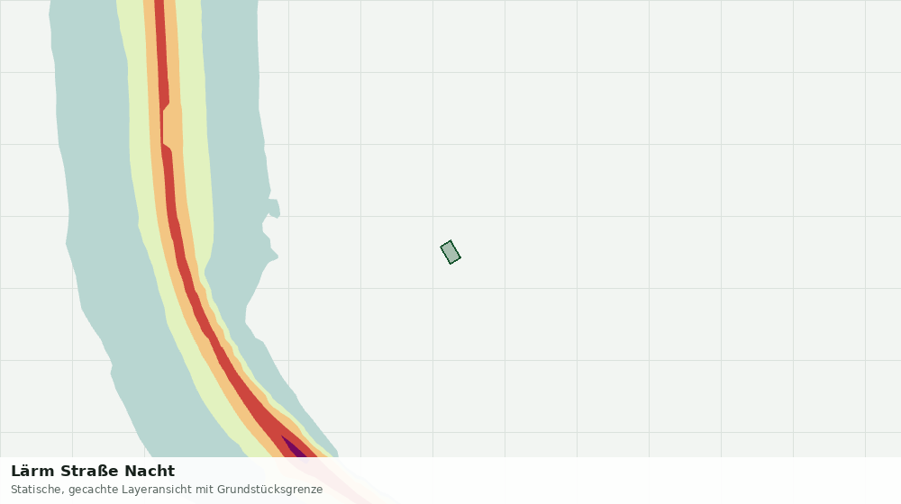 Statische Kartenansicht: Lärm Straße Nacht