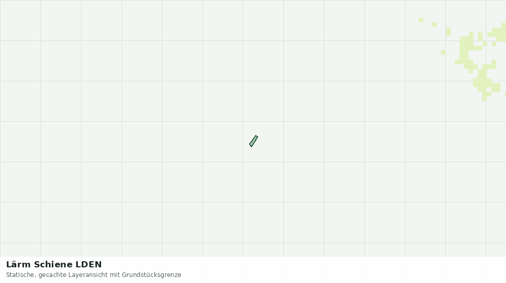 Statische Kartenansicht: Lärm Schiene LDEN