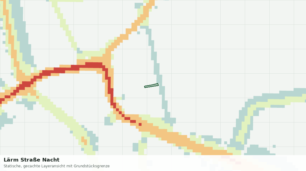 Statische Kartenansicht: Lärm Straße Nacht