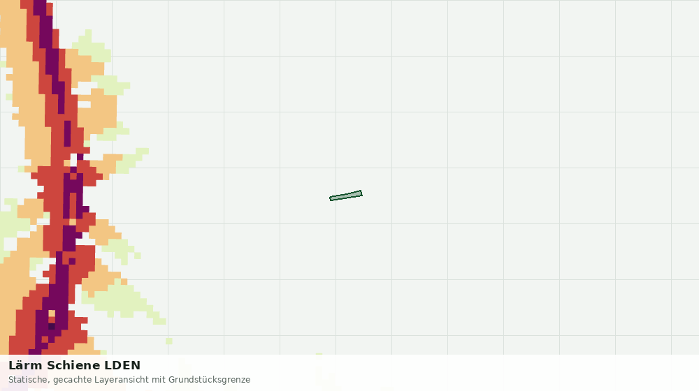 Statische Kartenansicht: Lärm Schiene LDEN