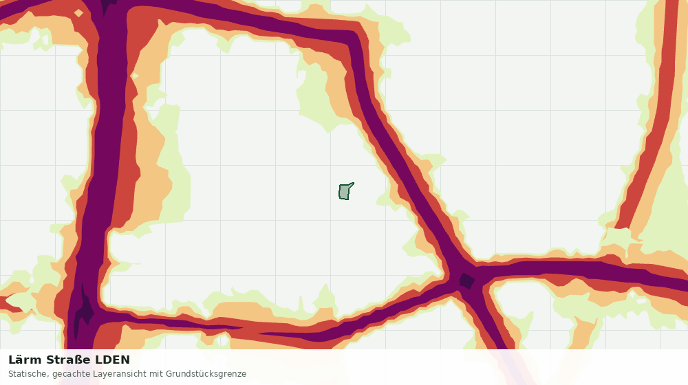 Statische Kartenansicht: Lärm Straße LDEN