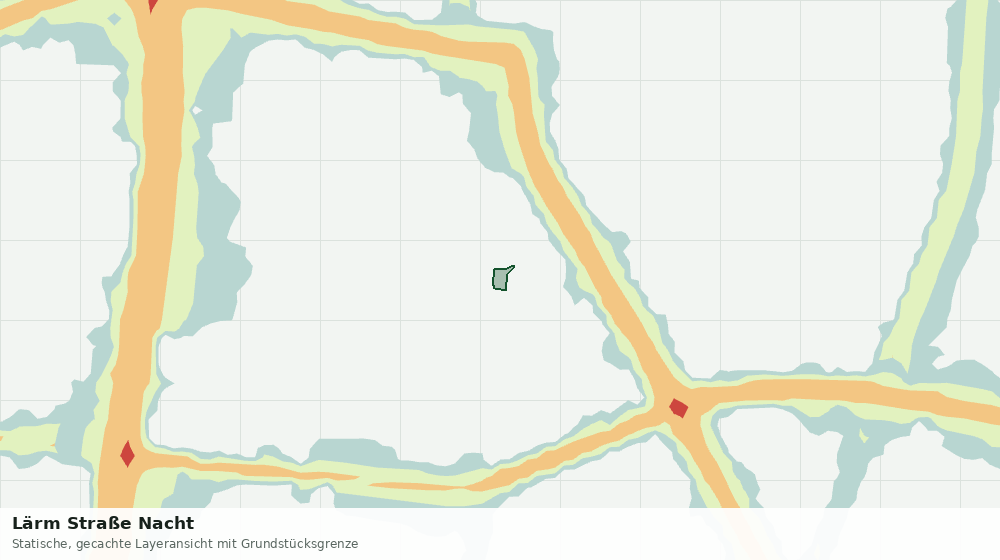 Statische Kartenansicht: Lärm Straße Nacht