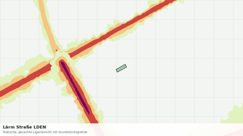 Statische Kartenansicht: Lärm Straße LDEN