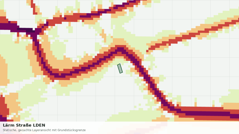 Statische Kartenansicht: Lärm Straße LDEN