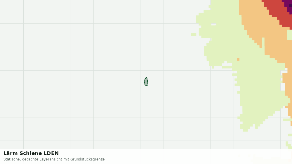 Statische Kartenansicht: Lärm Schiene LDEN