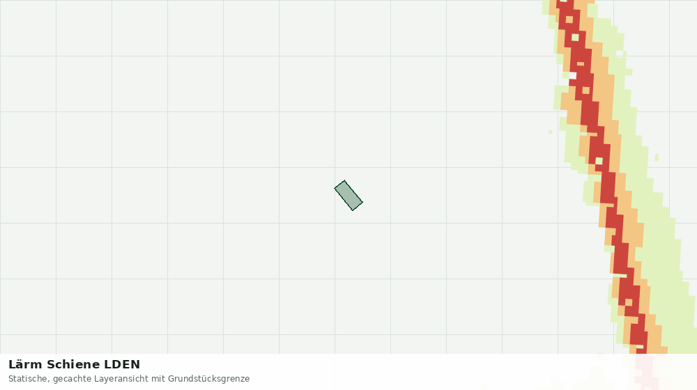 Statische Kartenansicht: Lärm Schiene LDEN