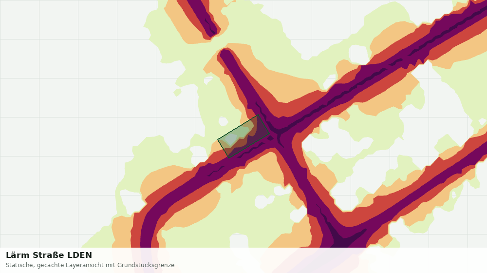 Statische Kartenansicht: Lärm Straße LDEN