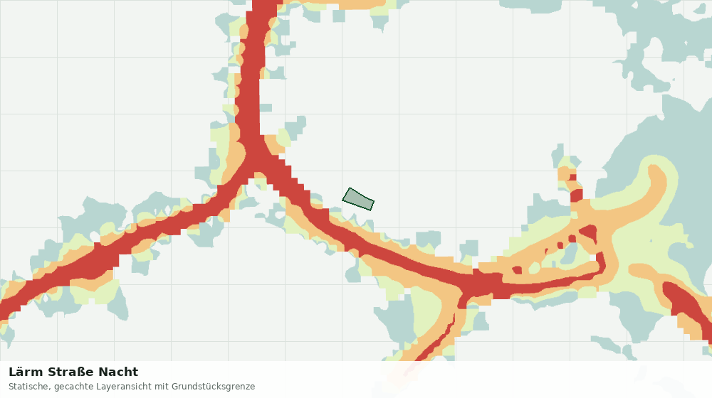 Statische Kartenansicht: Lärm Straße Nacht