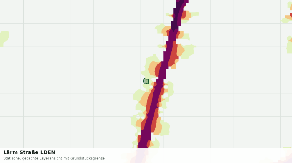 Statische Kartenansicht: Lärm Straße LDEN