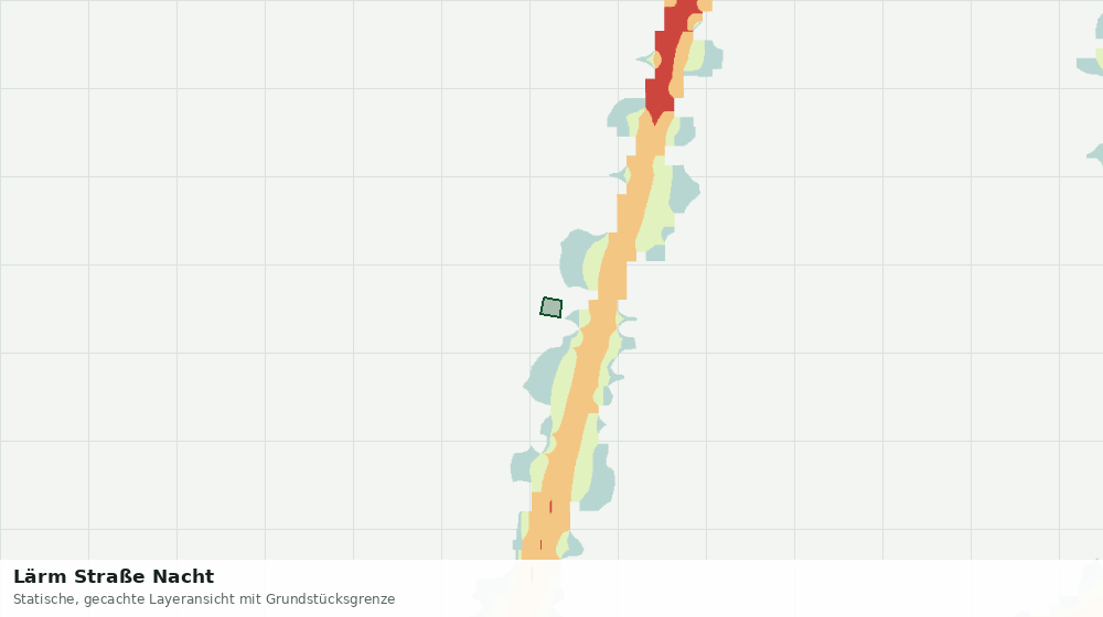 Statische Kartenansicht: Lärm Straße Nacht