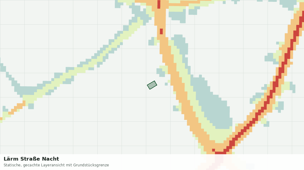 Statische Kartenansicht: Lärm Straße Nacht