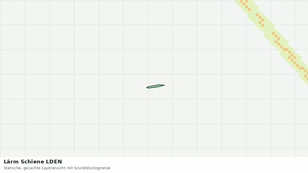 Statische Kartenansicht: Lärm Schiene LDEN