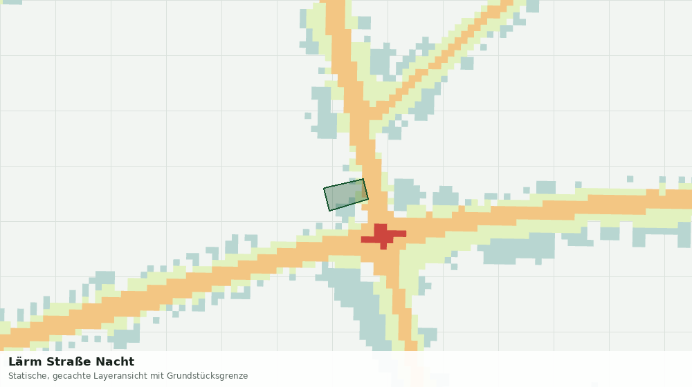 Statische Kartenansicht: Lärm Straße Nacht