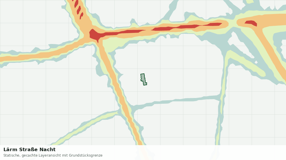 Statische Kartenansicht: Lärm Straße Nacht