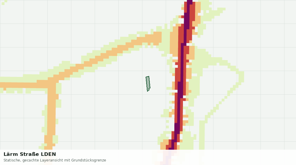Statische Kartenansicht: Lärm Straße LDEN