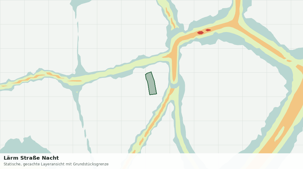 Statische Kartenansicht: Lärm Straße Nacht