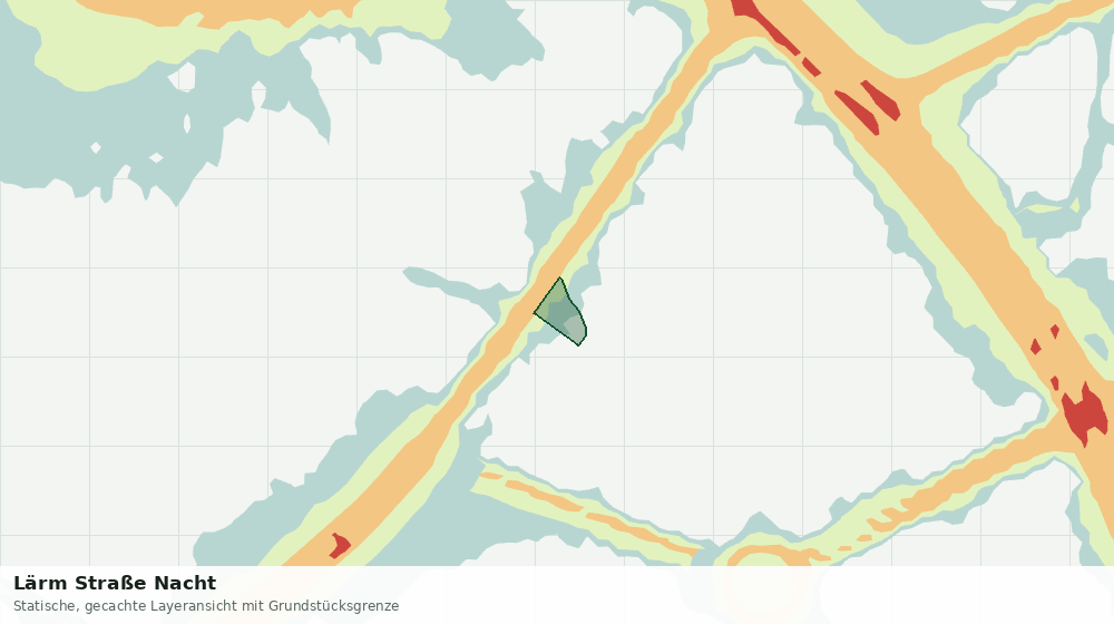 Statische Kartenansicht: Lärm Straße Nacht