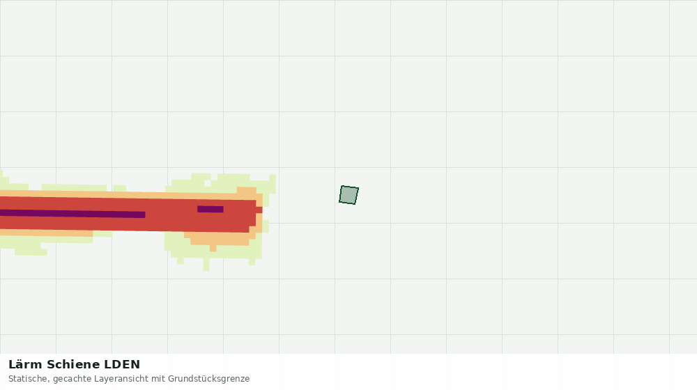 Statische Kartenansicht: Lärm Schiene LDEN