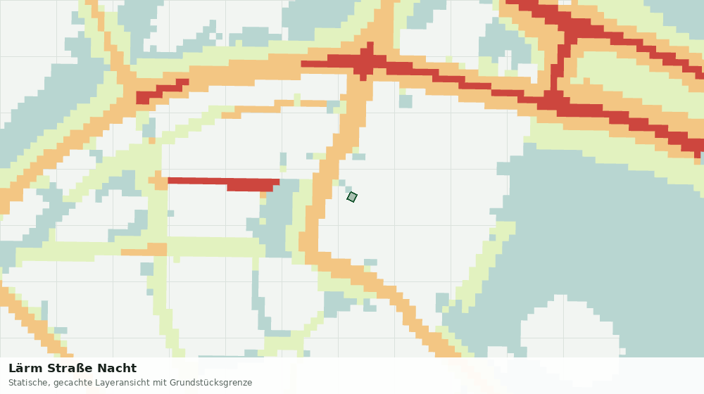 Statische Kartenansicht: Lärm Straße Nacht