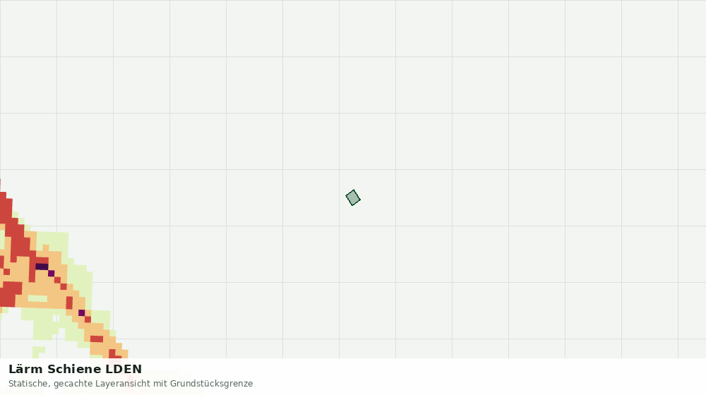 Statische Kartenansicht: Lärm Schiene LDEN