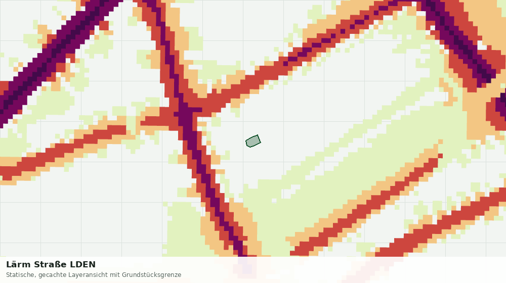 Statische Kartenansicht: Lärm Straße LDEN