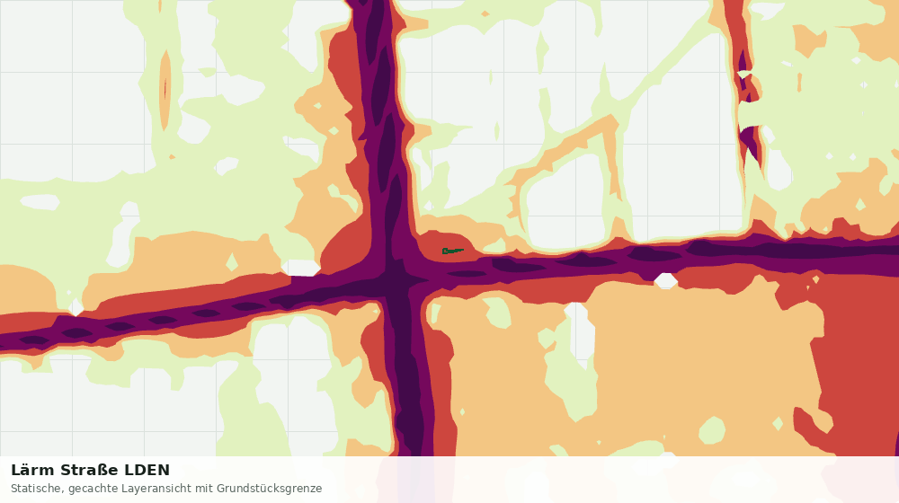 Statische Kartenansicht: Lärm Straße LDEN