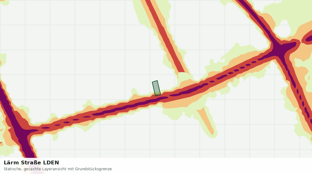 Statische Kartenansicht: Lärm Straße LDEN