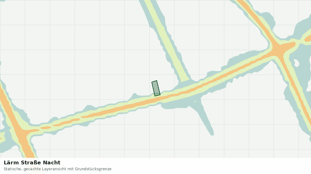 Statische Kartenansicht: Lärm Straße Nacht