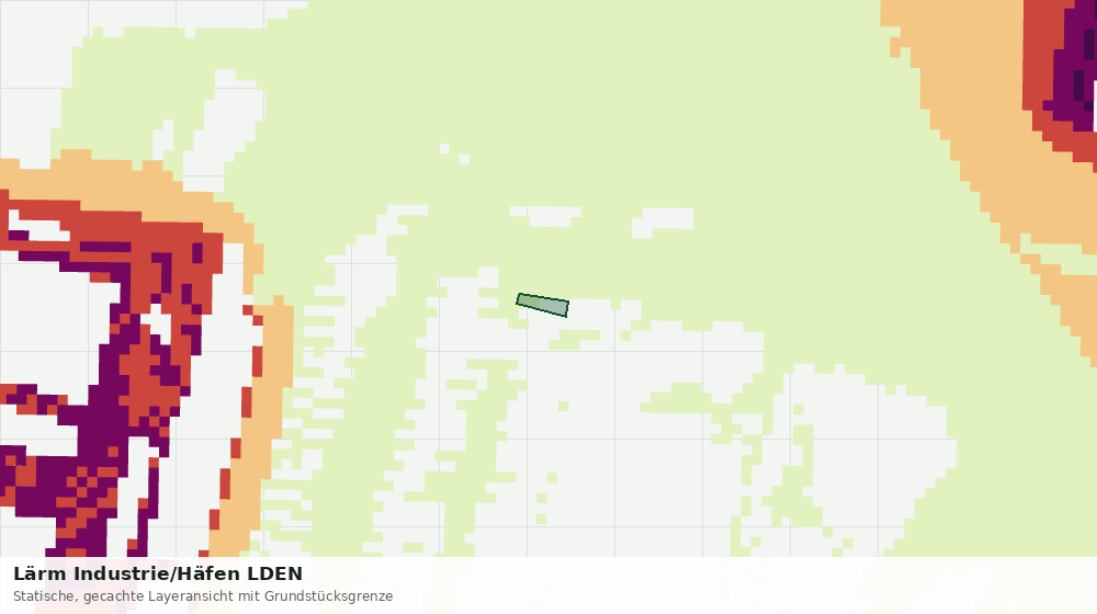 Statische Kartenansicht: Lärm Industrie/Häfen LDEN