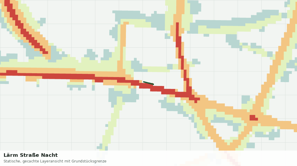 Statische Kartenansicht: Lärm Straße Nacht