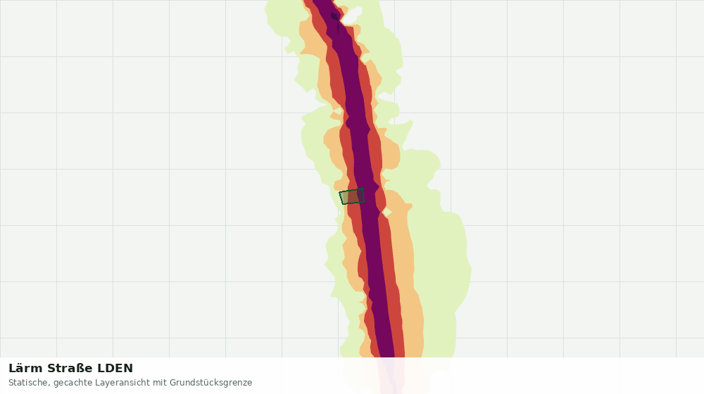 Statische Kartenansicht: Lärm Straße LDEN