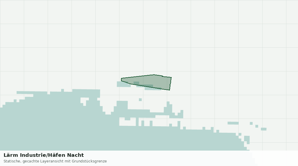 Statische Kartenansicht: Lärm Industrie/Häfen Nacht