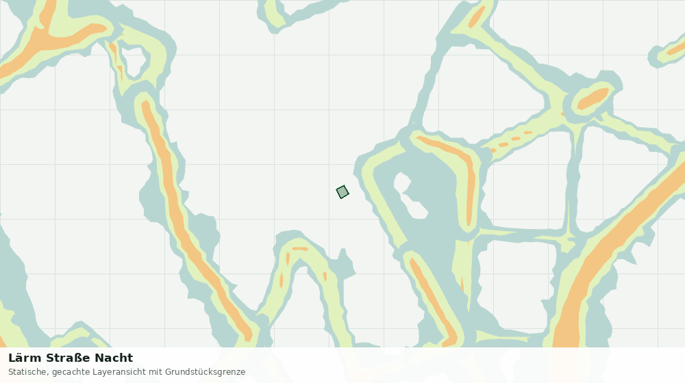 Statische Kartenansicht: Lärm Straße Nacht