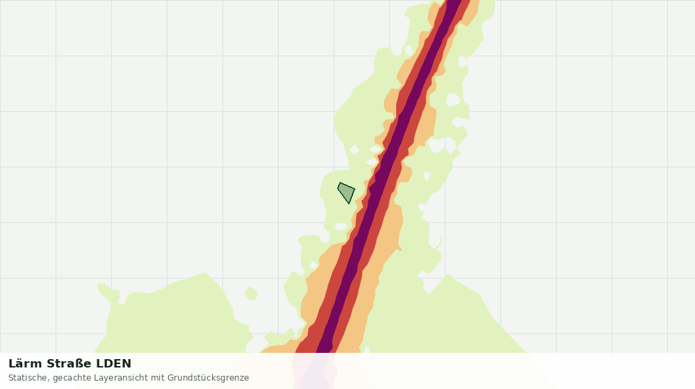 Statische Kartenansicht: Lärm Straße LDEN