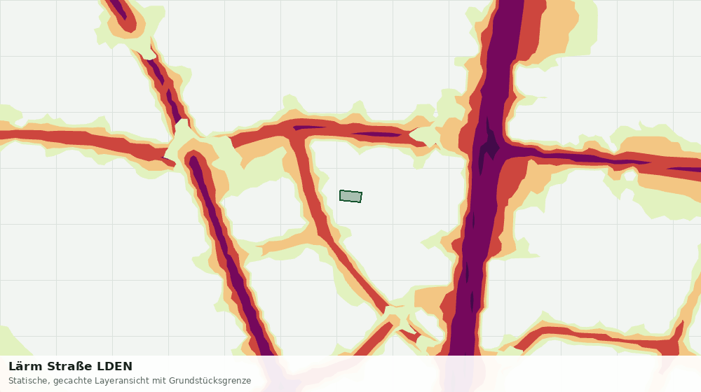 Statische Kartenansicht: Lärm Straße LDEN