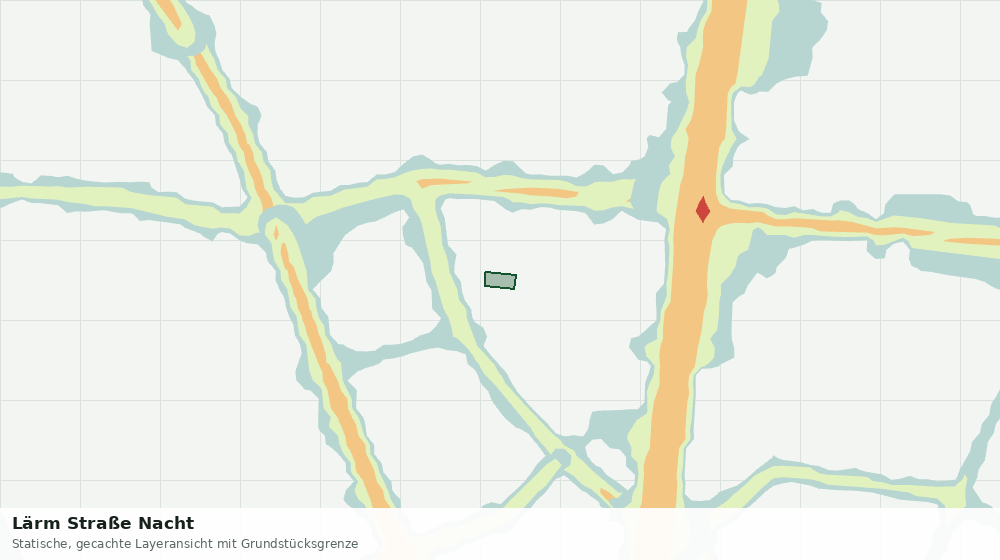 Statische Kartenansicht: Lärm Straße Nacht