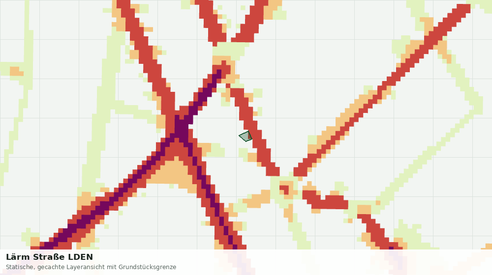 Statische Kartenansicht: Lärm Straße LDEN