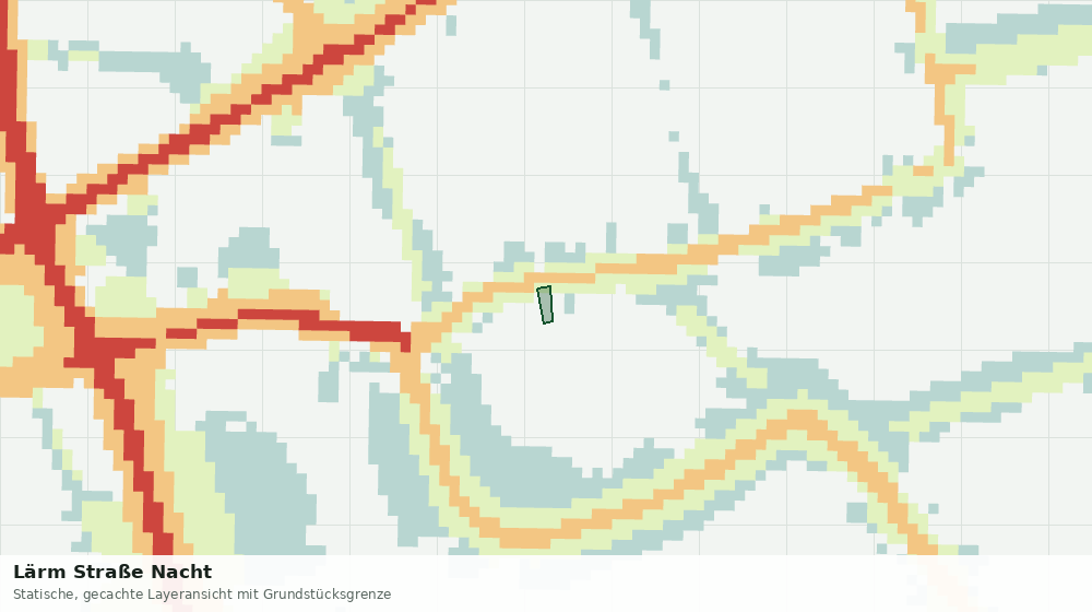 Statische Kartenansicht: Lärm Straße Nacht