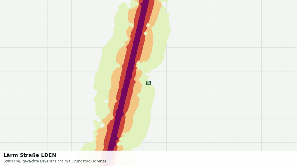 Statische Kartenansicht: Lärm Straße LDEN