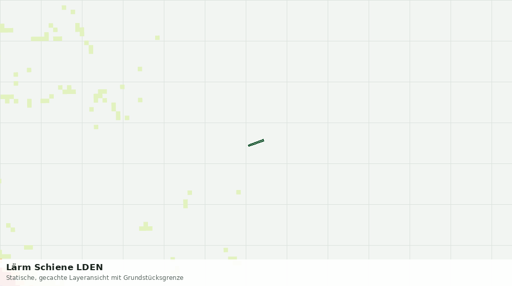 Statische Kartenansicht: Lärm Schiene LDEN