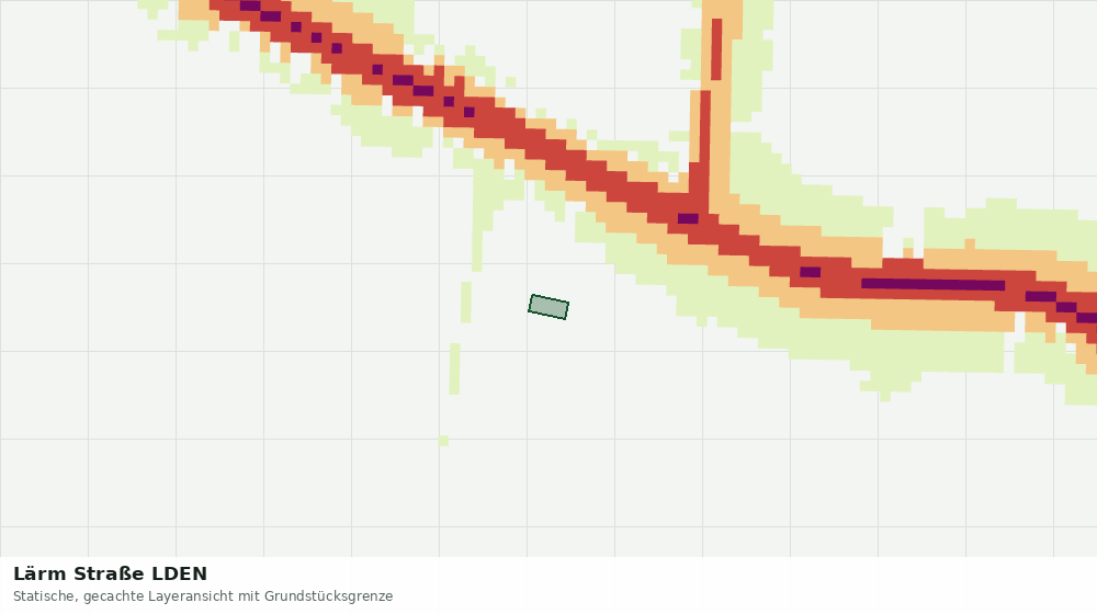 Statische Kartenansicht: Lärm Straße LDEN