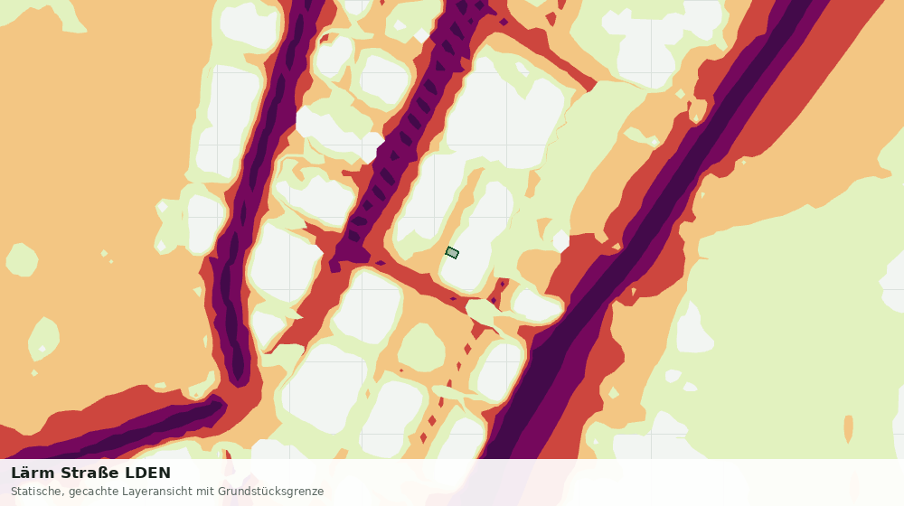 Statische Kartenansicht: Lärm Straße LDEN