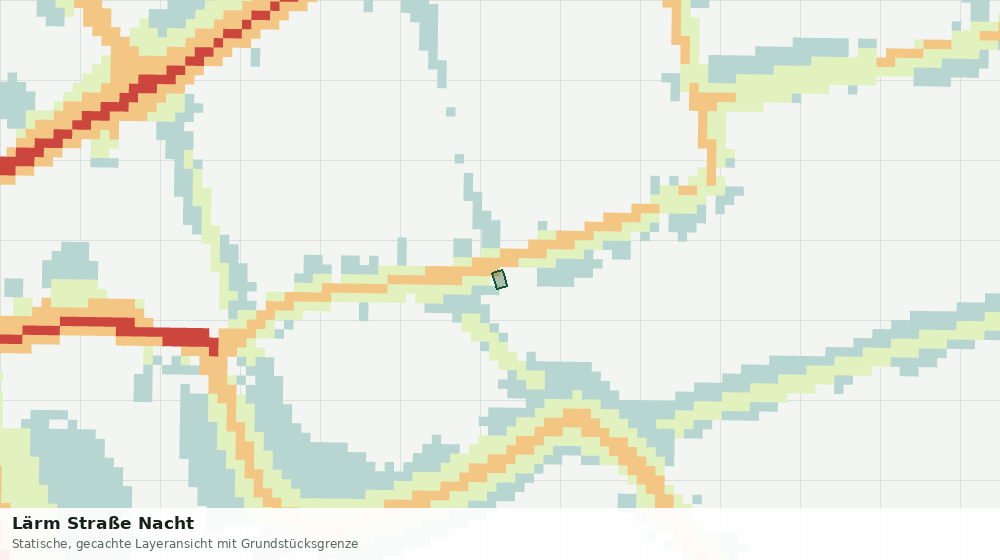 Statische Kartenansicht: Lärm Straße Nacht