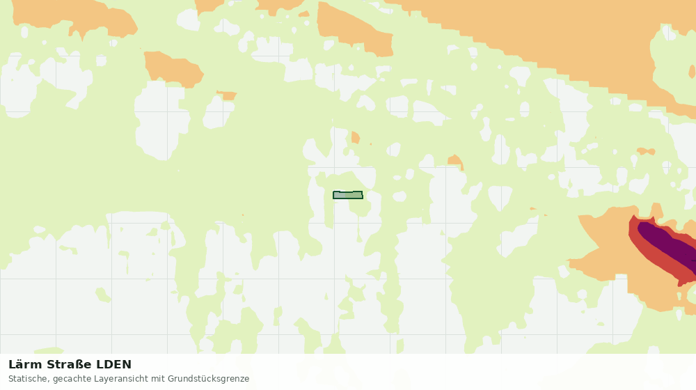 Statische Kartenansicht: Lärm Straße LDEN