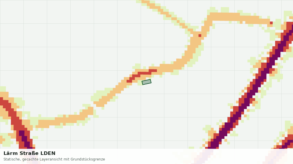 Statische Kartenansicht: Lärm Straße LDEN