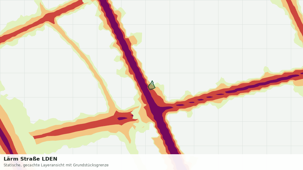 Statische Kartenansicht: Lärm Straße LDEN